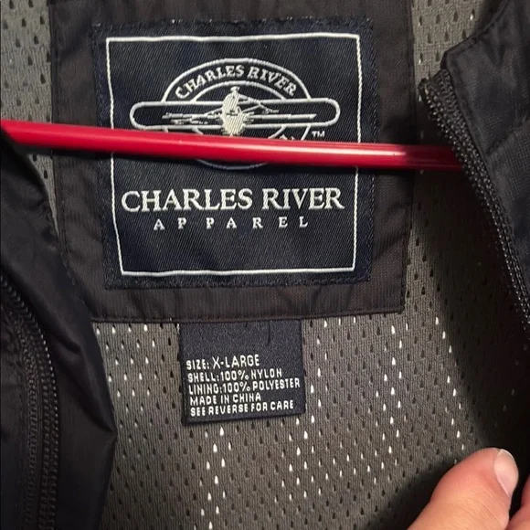 Charles River Black Men's Hoodie Jacket - Picture 6 of 7